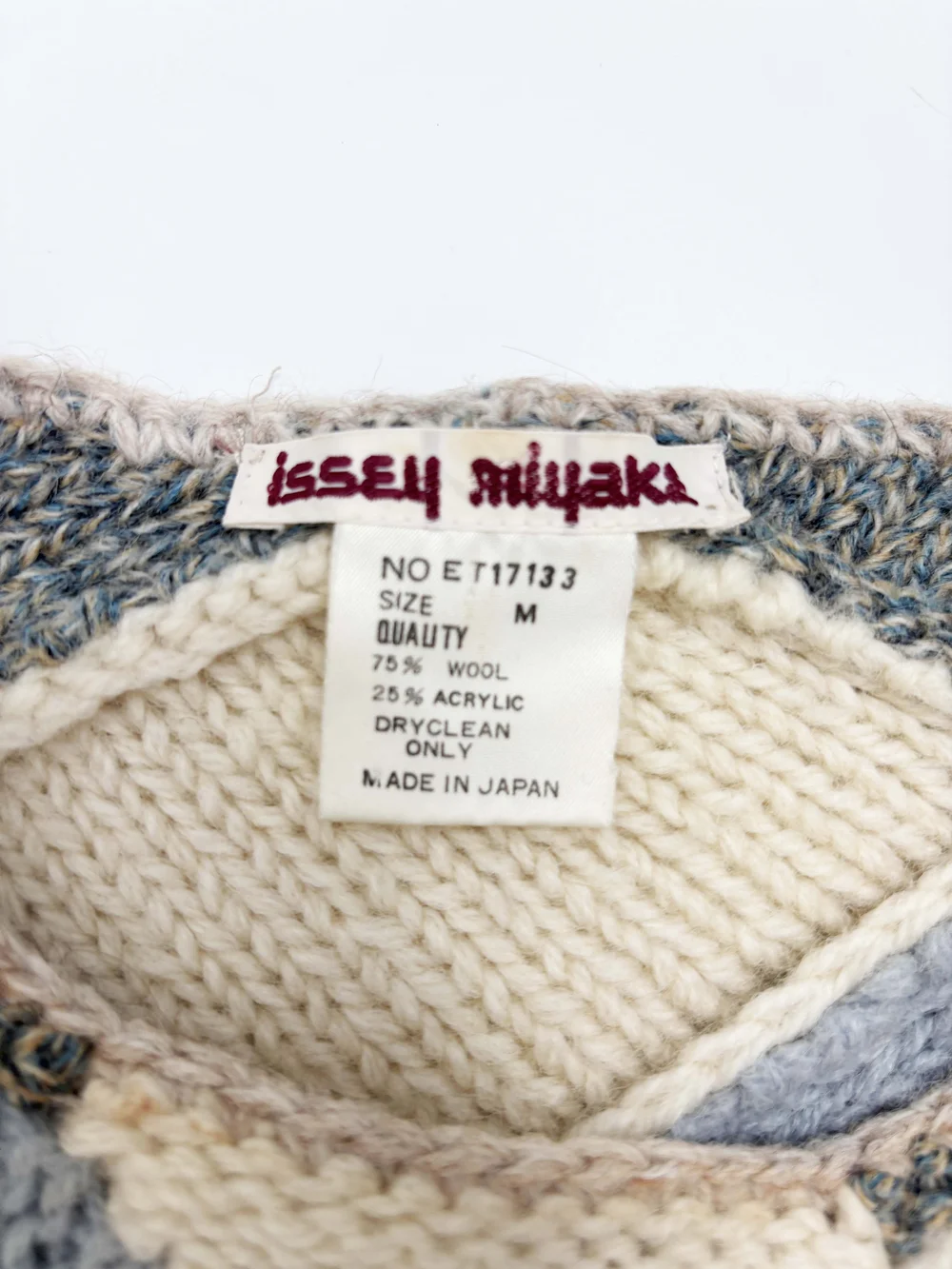 Issey Miyake 80s patchwork sweater — JAMES VELORIA